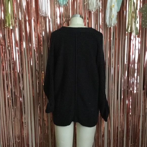 Mossimo Black Knit Sweater Pullover - Picture 2 of 2